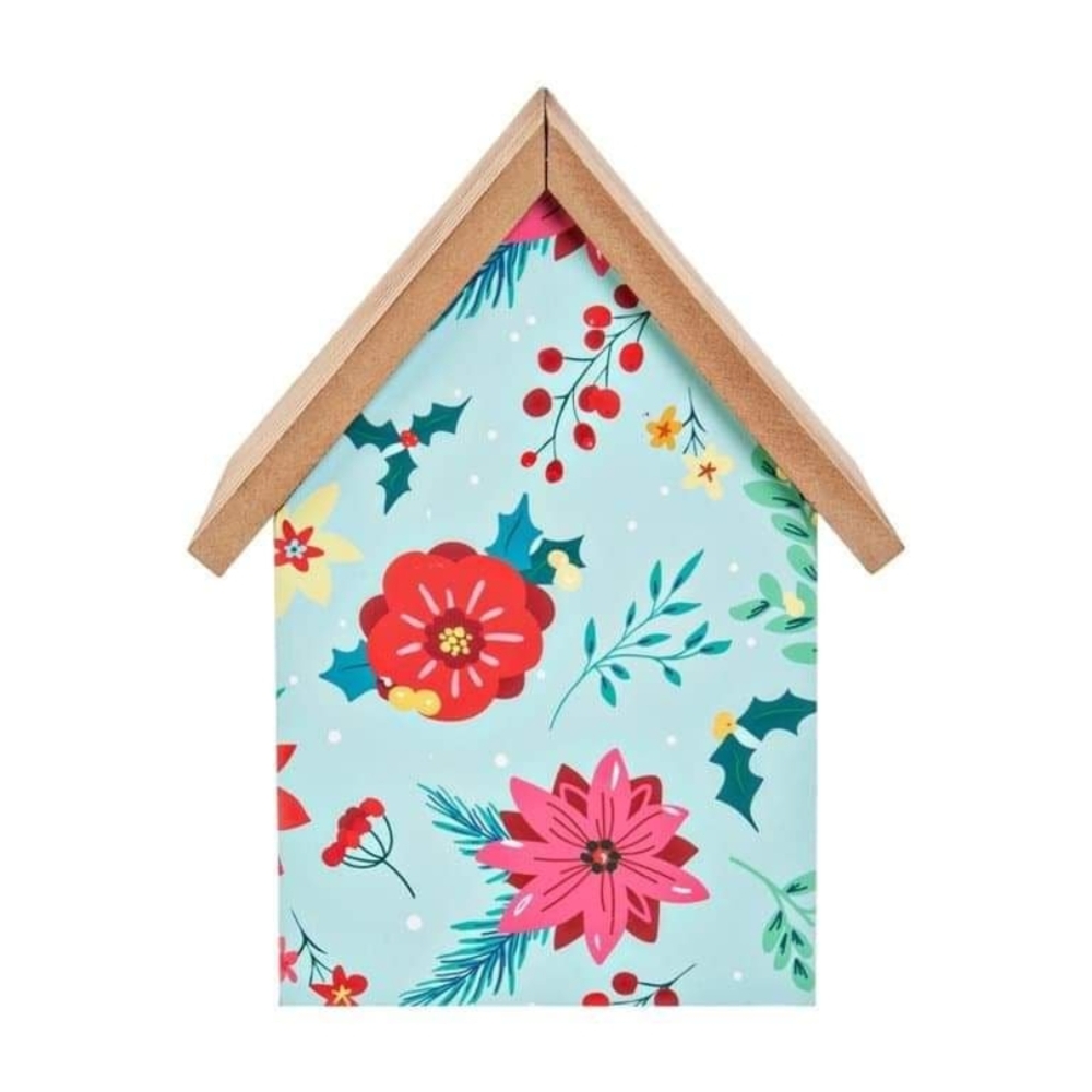 Floral Decorative House with Wooden Roof - Picture 2 of 2